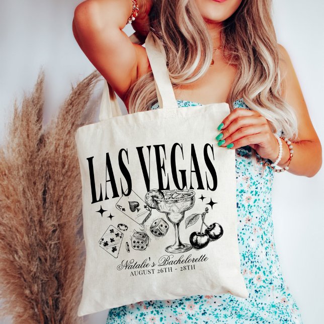 Custom Las Vegas Bachelorette Party Personalized Tote Bag (Creator Uploaded)