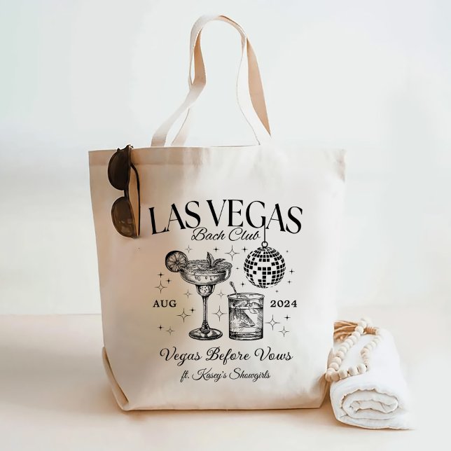 Custom Las Vegas Bachelorette Party Personalized Tote Bag (Creator Uploaded)