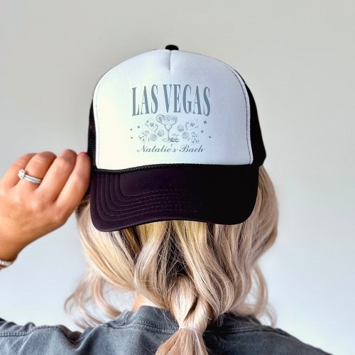 Custom Las Vegas Bachelorette Party Personalized Trucker Hat