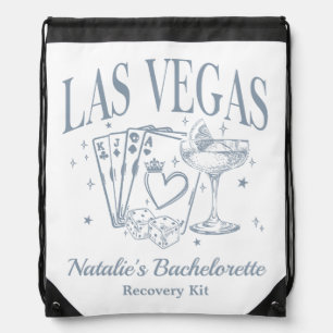 Custom Las Vegas Bachelorette Party Recovery Kit Drawstring Bag