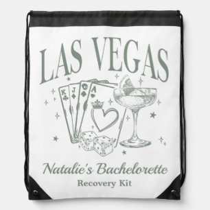 Custom Las Vegas Bachelorette Party Recovery Kit Drawstring Bag