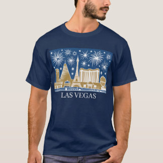 Custom Las Vegas Strip Skyline Minimalist Travel T-Shirt
