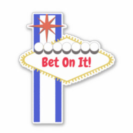 Custom Las Vegas Style Sign Sticker