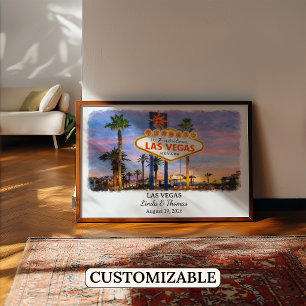 Custom Las Vegas Wall Art, Nevada Poster