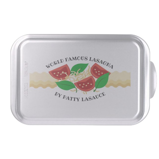 Custom lasagna Italian food pasta cooking pan (Front)