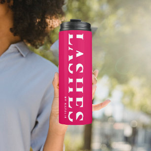 Custom Lash Extension Technician Cool Esthetician  Thermal Tumbler