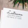 Custom Last Name and Return Address - Sacramento Self-inking Stamp