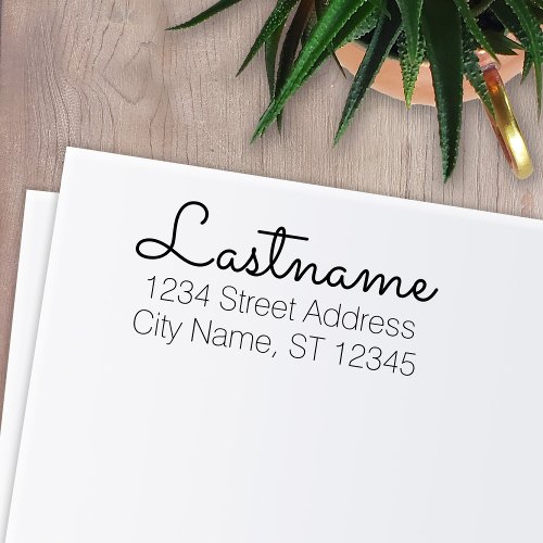 Custom Last Name and Return Address _ Sacramento Self_inking Stamp