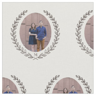 Custom Laurel Monogram Fabric
