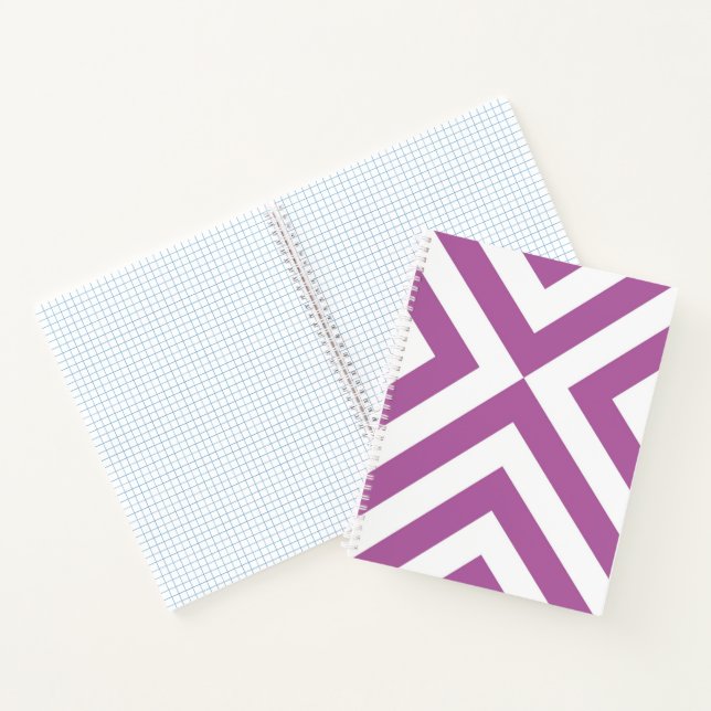 Custom Lavender and White Chevrons Notebook (Inside)