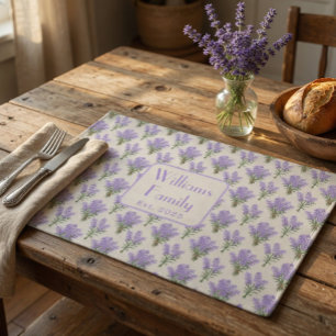 Custom Lavender Bunches Cloth Placemat