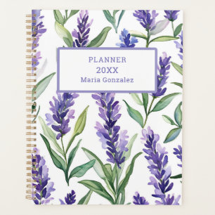 Custom Lavender Flowers 2026 Planner