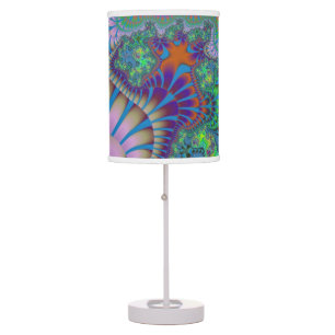 Custom Lavender Green Melt Table Lamp