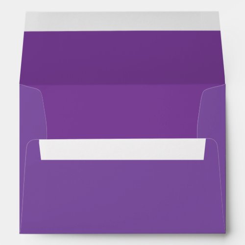 Custom Lavender Purple Envelope w Return Address