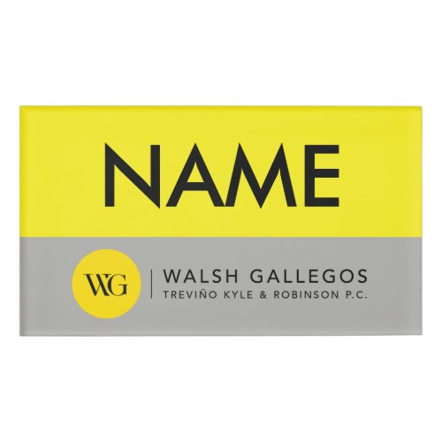 Custom Law Firm Name Tag