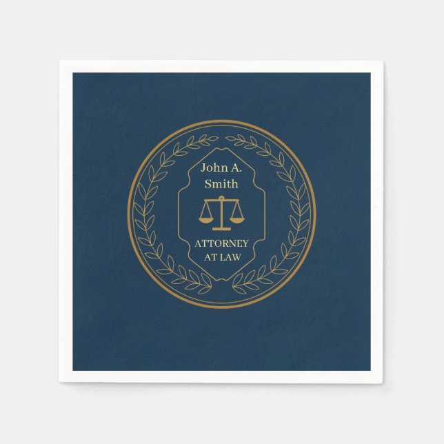Custom Law Firm  Napkins (Front)