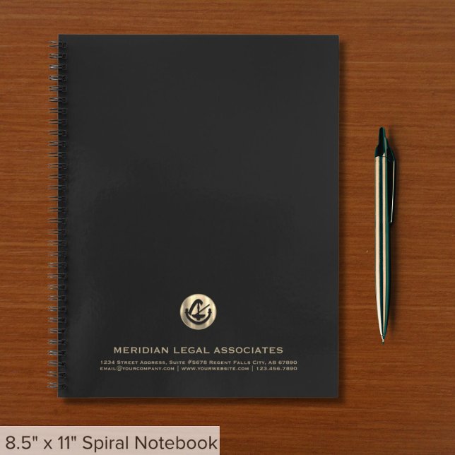 Custom Law Firm Notebook with Logo (Creator Uploaded)
