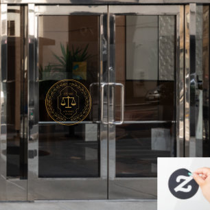 Custom Law Firm Window Cling