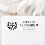 Custom Law School Graduation Law Firm Attorney Label<br><div class="desc">Personalized Modern Law School Graduation , Law Firm, Lawyer and Attorney Address Labels</div>