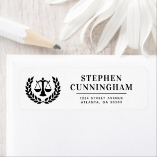 Custom Law School Graduation Law Firm Attorney Label