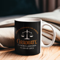 Custom Law School Graduation Orange Black