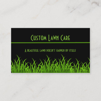 Custom Lawn Care Business Cards
