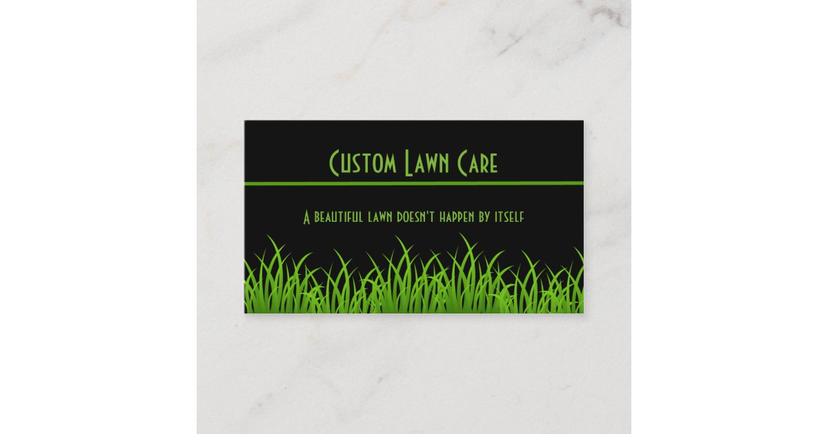 Custom Lawn Care Business Cards Zazzle