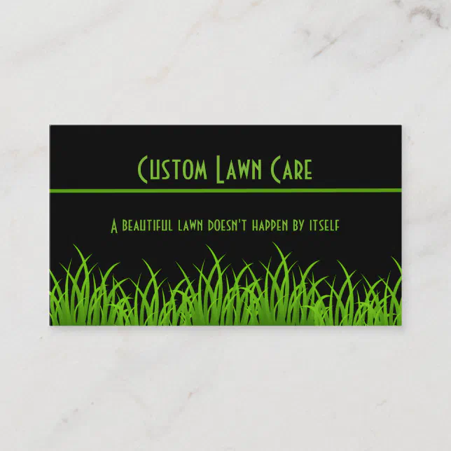 Custom Lawn Care Business Cards Zazzle