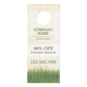 Custom Lawn Care Door Hanger