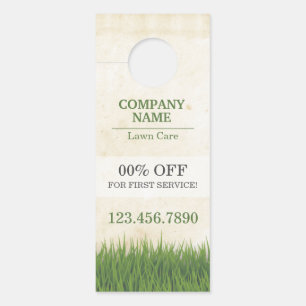 Custom Lawn Care Door Hanger