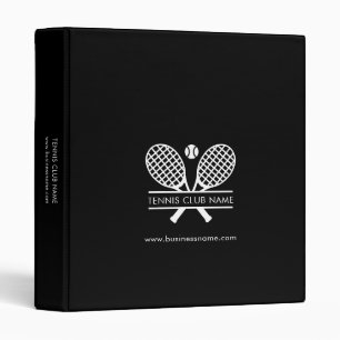 Custom Lawn Tennis Club Members Information 3 Ring Binder