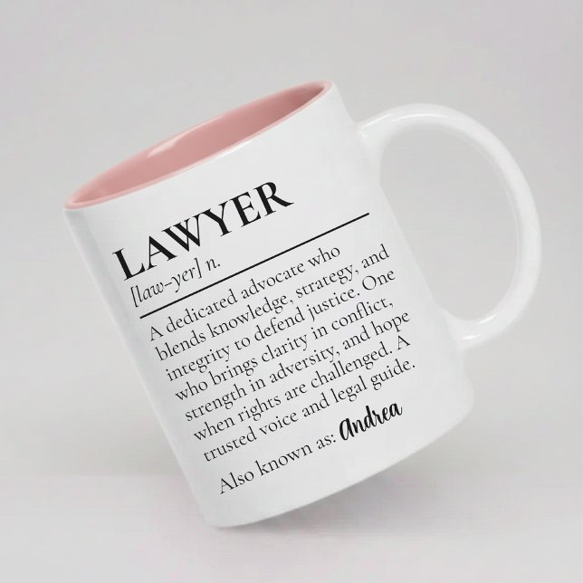 Custom lawyer definition gift mug for attorneys (custom lawyer definition mug gift for law grad, personalized lawyer gift mug for attorneys)