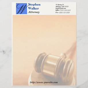 Custom Lawyer Stationary Letterhead