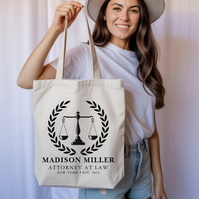 Custom Lawyer Tote Bag, New Lawyer Graduation Gift Bag (Law school graduation gift, Gift for attorney lawyer, Birthday gift for lawyer, New job attorney bag)