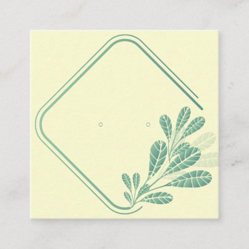 Custom Leaf Frame Small Earring Display Cards