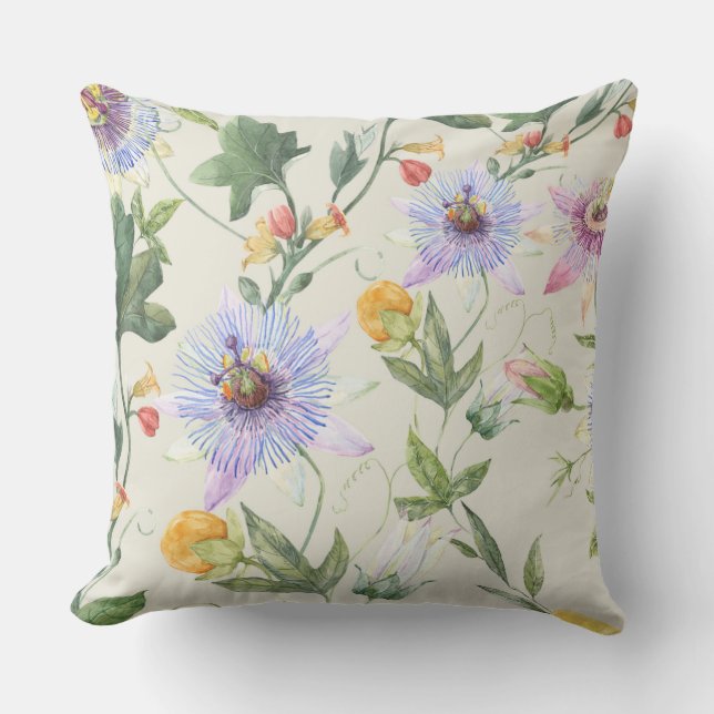 Custom Leafy Lilac Floral | You are special Throw Pillow (Front)