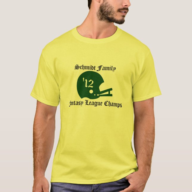 Custom League Fantasy Football t-shirt (Front)