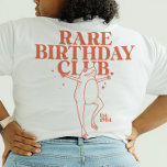 Custom Leap Year Frog Leaper Rare Birthday Club  T-Shirt<br><div class="desc">Dive into the birthday bash like a leapin' frog with our "Rare Birthday Club" tee! Unleash the leap year vibes with a dash of humor and a hilarious frog design. This personalized T-shirt is the ultimate unique gift for him and her, turning those born on the 29th of February into...</div>