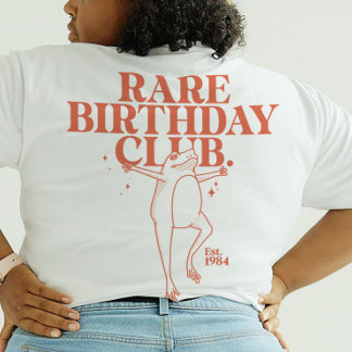 Custom Leap Year Frog Leaper Rare Birthday Club  T-Shirt