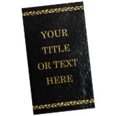 Custom Leather Labels For Books, Albums & More (Front)