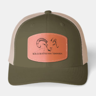 Custom leather patch cap