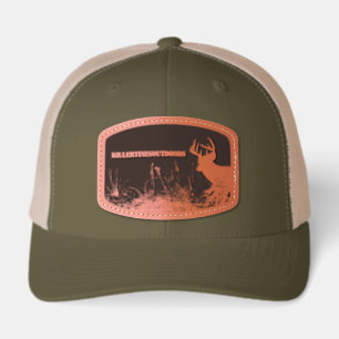 Custom leather patch hat