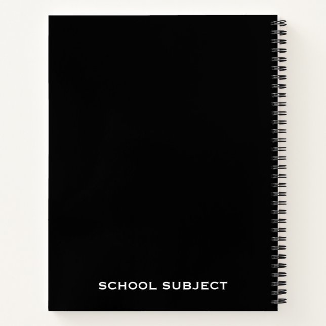 Custom Left-Handed Notebook for Students (Back)