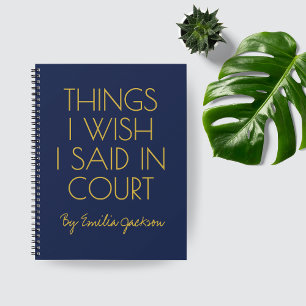 Custom Legal Notebook Gift for Lawyers & Graduates