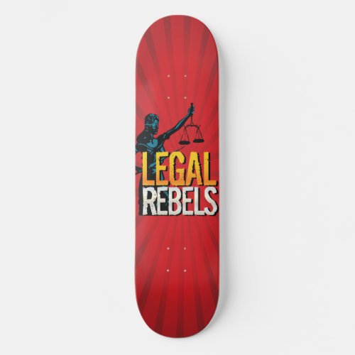 Custom Legal Rebels Starburst Skateboard