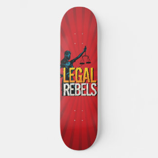 Custom Legal Rebels Starburst Skateboard Deck
