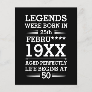 Custom Legends Were Born in Date Month Year Age