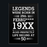 Custom Legends Were Born in Date Month Year Age Acrylic Print<br><div class="desc">Custom legends were born in date month year age design can be a great design to show your date of birth and your age to everyone. As well as it could be a great gift for any birthday people and it can be awesome gift for your friend and family member...</div>