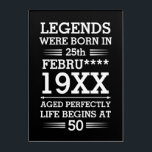 Custom Legends Were Born in Date Month Year Age Acrylic Print<br><div class="desc">Custom legends were born in date month year age design can be a great design to show your date of birth and your age to everyone. As well as it could be a great gift for any birthday people and it can be awesome gift for your friend and family member...</div>