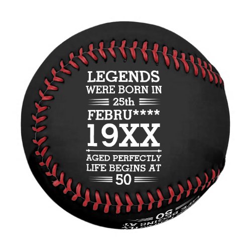 Custom Legends Were Born in Date Month Year Age Baseball